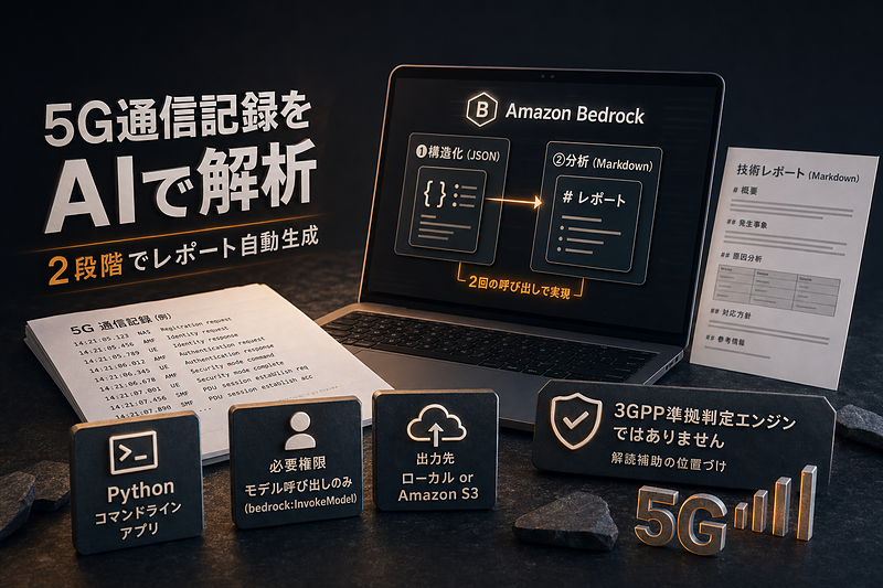 5G通信記録を2段階で分析する実装パターン