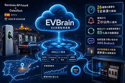 Iberdrola-BP Pulse等：EV充電監視基盤構築