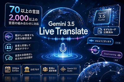 Google：音声翻訳機能を発表