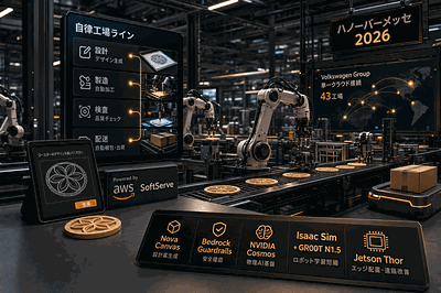 AWSとSoftServe：自律工場ラインを実演