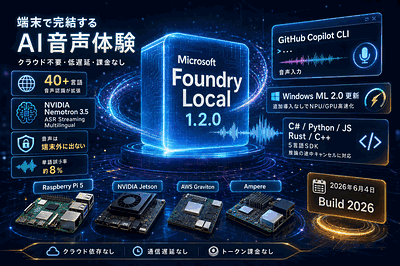 Microsoft：Foundry Local 1.2公開