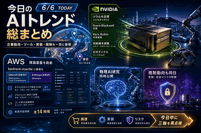 NVIDIAとAWSほか：供給網と推論基盤の刷新