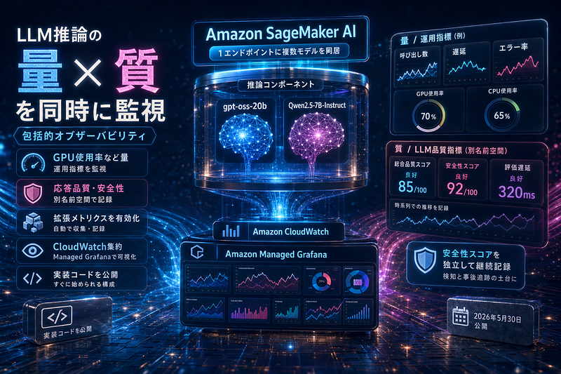 AWS：LLM推論の包括監視を公開