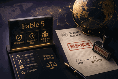 Anthropic：Fable 5を世界再提供
