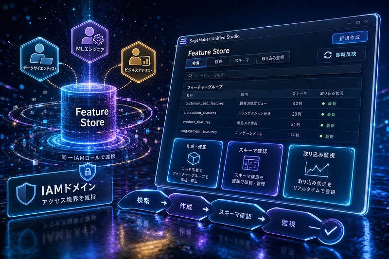AWS：Feature Store管理UI追加