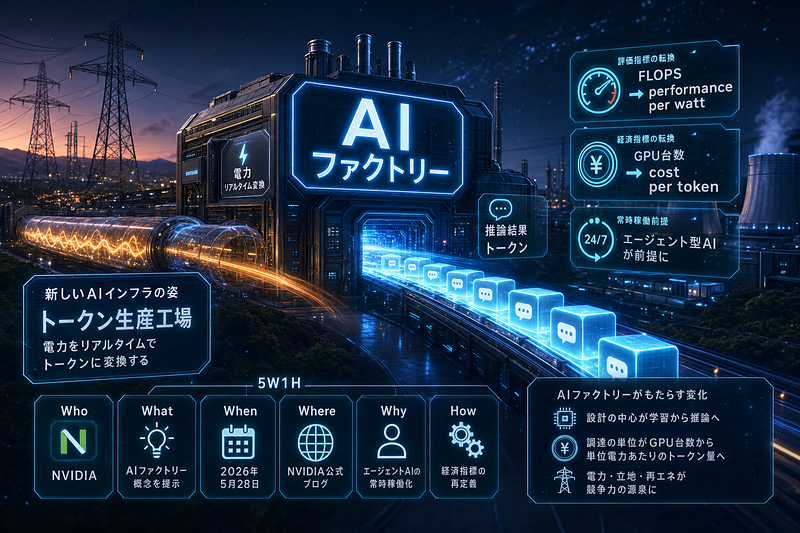 NVIDIA：AIファクトリー概念を提示