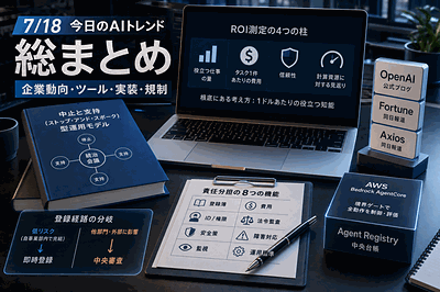 OpenAI・AWS・Sakana AI：ROI測定と統治枠組み公開