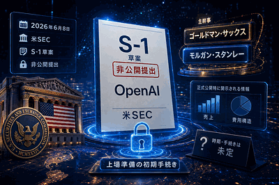 OpenAI：S-1草案を非公開提出