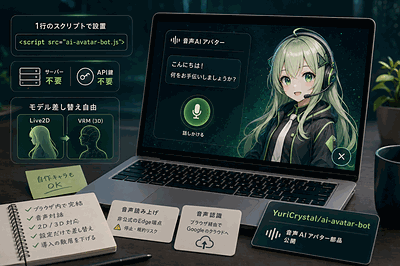 YuriCrystal：音声AIアバター部品公開