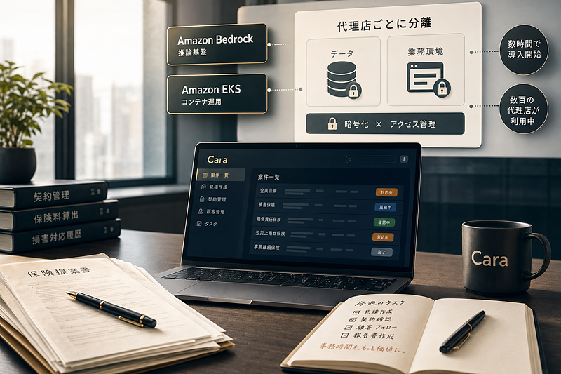 保険代理店で週約10時間の事務を削減