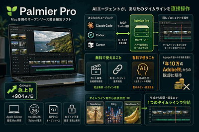 Palmier(YC企業)：AI編集ソフト公開