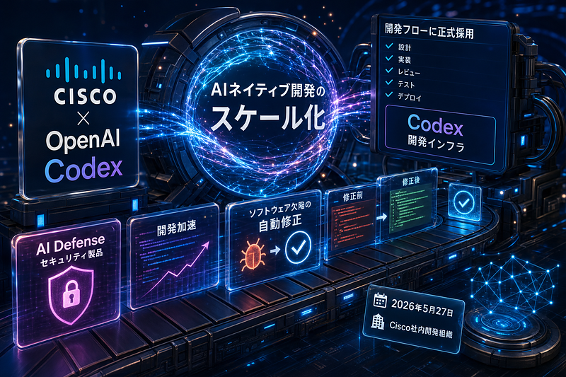 CiscoとOpenAI：Codexを開発に統合