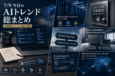 Anthropic/AWS/Google/Jamf/OpenAI：AI統制基盤とエージェント拡張