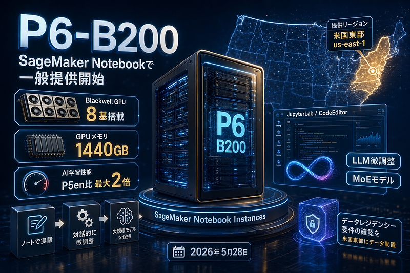 AWS：P6-B200を提供開始