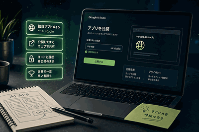 Google AI Studio：独自サブドメイン付与