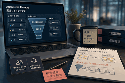 AWS：記憶に属性絞り込み追加