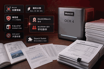 Mistral AI：OCR 4を公開