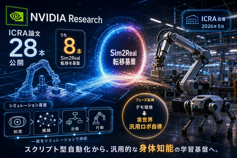 NVIDIA Research：ICRA論文28本公開