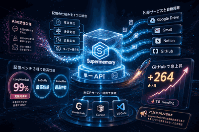 Supermemory：記憶ベンチ3種で最高性能