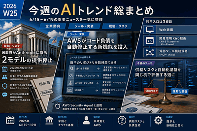 米政府とAWS：モデル停止と自動化投入