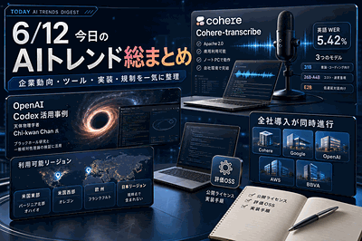 Cohere・Google・OpenAI・AWS・BBVA：公開モデルと全社導入が同時進行