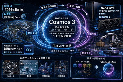 NVIDIA：Cosmos 3公開