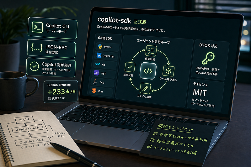 自前で作らずCopilotの実行基盤を借りる