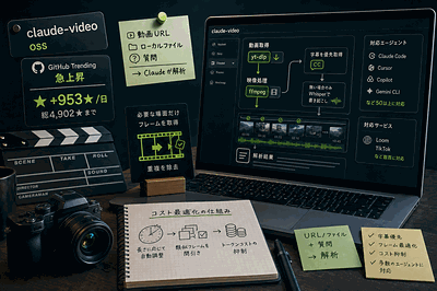 claude-video開発者：動画解析OSS公開