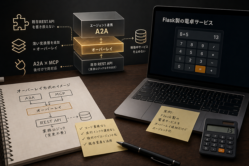 既存REST APIを壊さずエージェント化する『オーバーレイ』