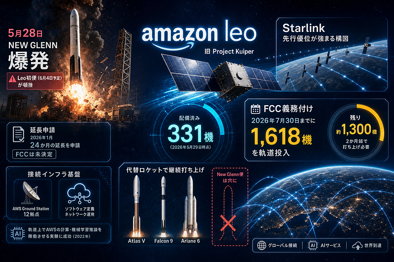 Amazon / AWS：Leo配備が遅延