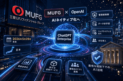 MUFGとOpenAI：全社AIネイティブ化提携