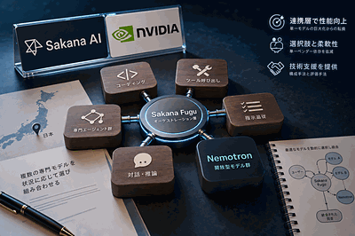Sakana AIとNVIDIA：Nemotron統合を提携