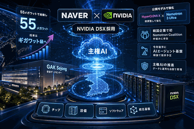NAVERとNVIDIA：主権AI基盤を拡張
