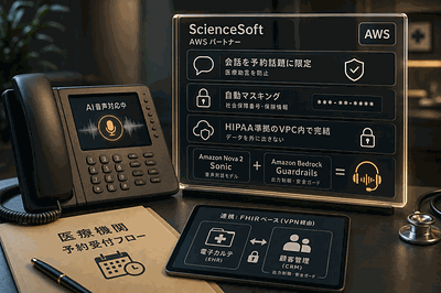 ScienceSoft：AI音声予約構築
