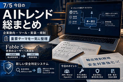 AWS・Mistral・OpenAIら：モデル復帰と実装土台整備