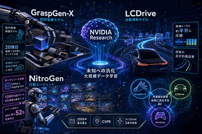 NVIDIA Research：フィジカルAI3研究発表