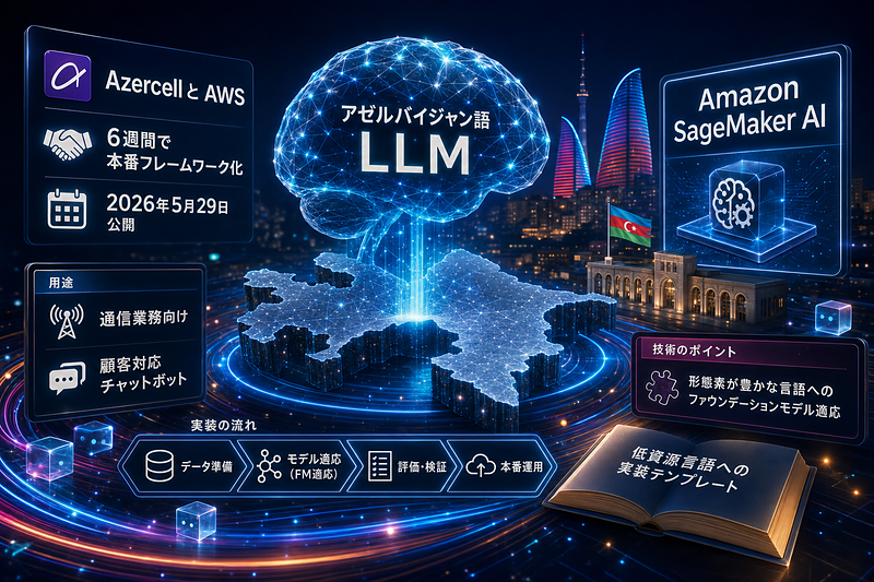 Azercellと AWS：アゼルバイジャン語LLM構築