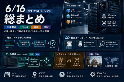AWS・OpenAI・五庁・行政：モデル提供と自走化と規制