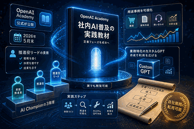 OpenAI：社内AI普及教材を公開