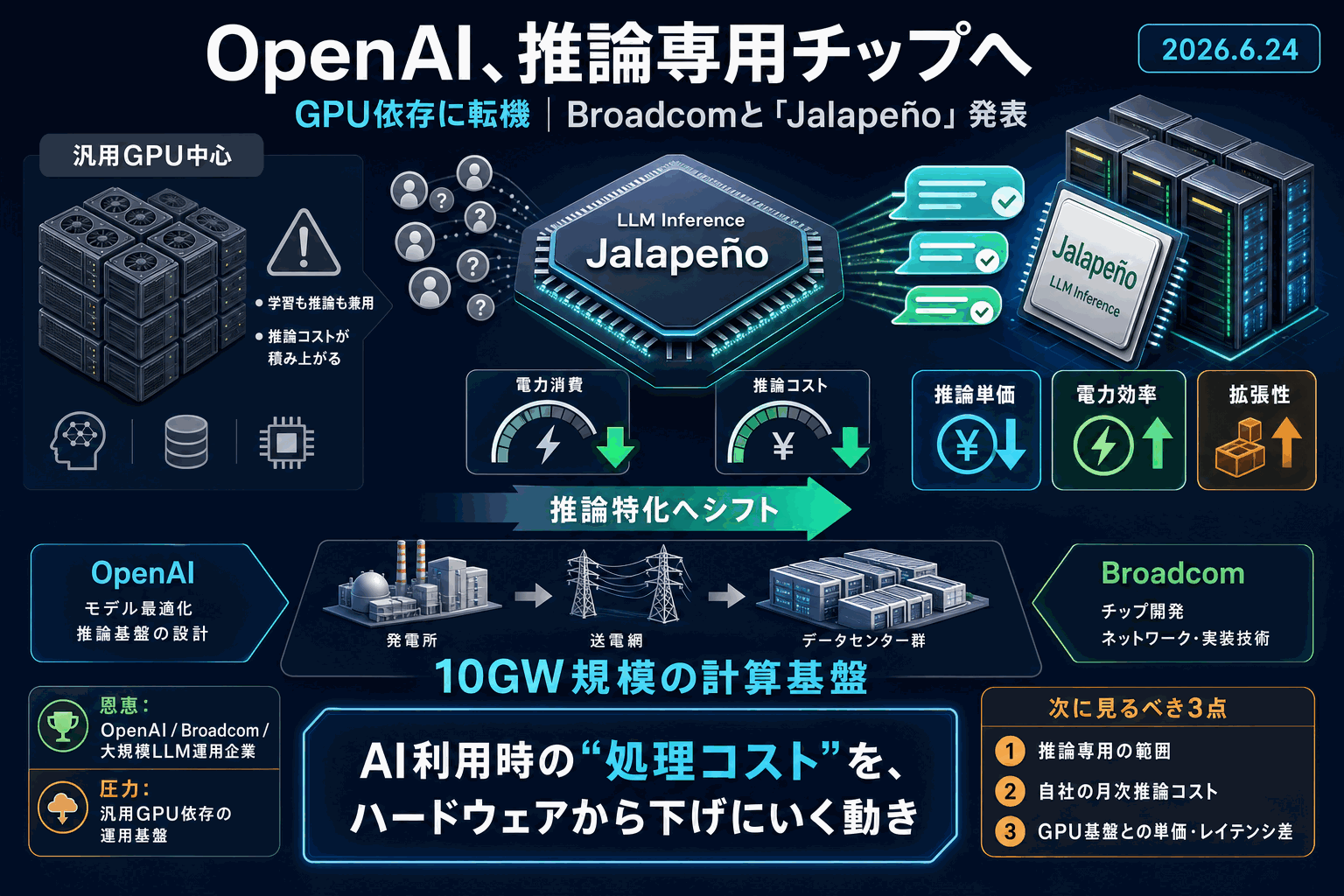OpenAIが推論専用チップ自社設計｜GPU依存に転機の本文内説明図