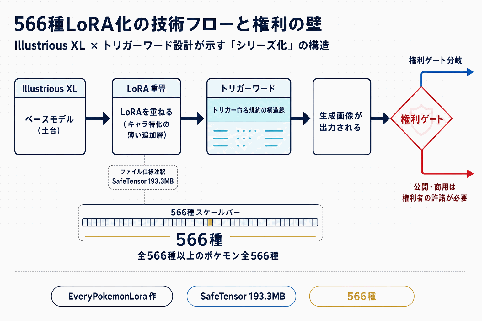 ポケモン全566種をLoRA化｜Civitaiで個別配布の本文内説明図