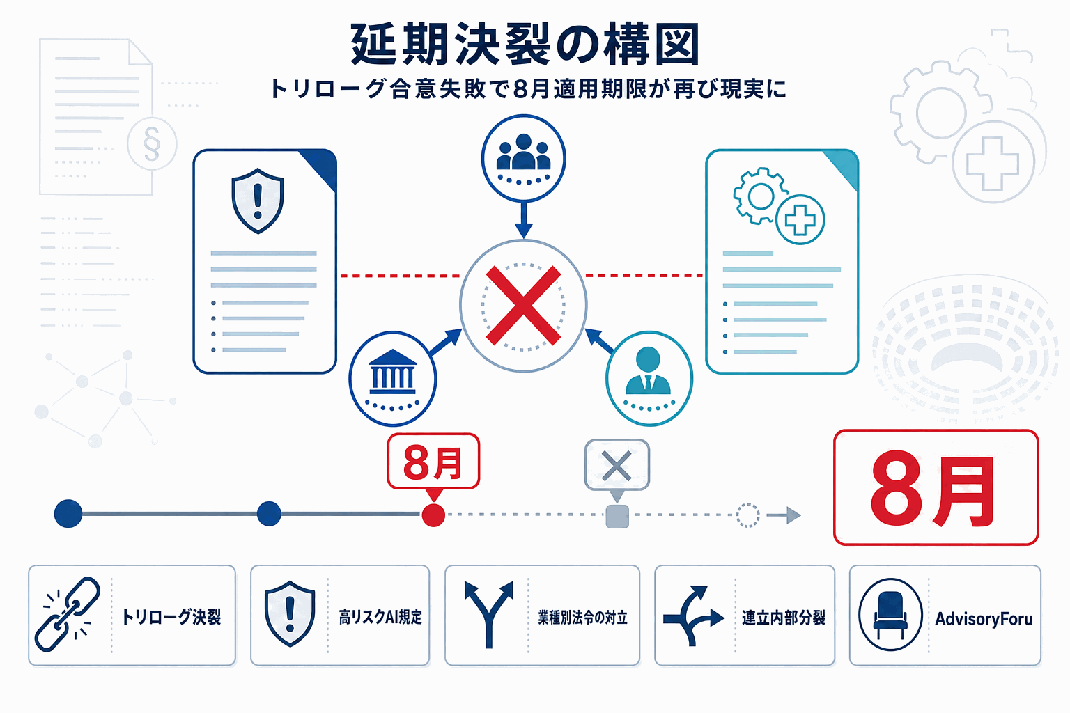 EU AI法トリローグ決裂｜高リスク規制8月適用への本文内説明図