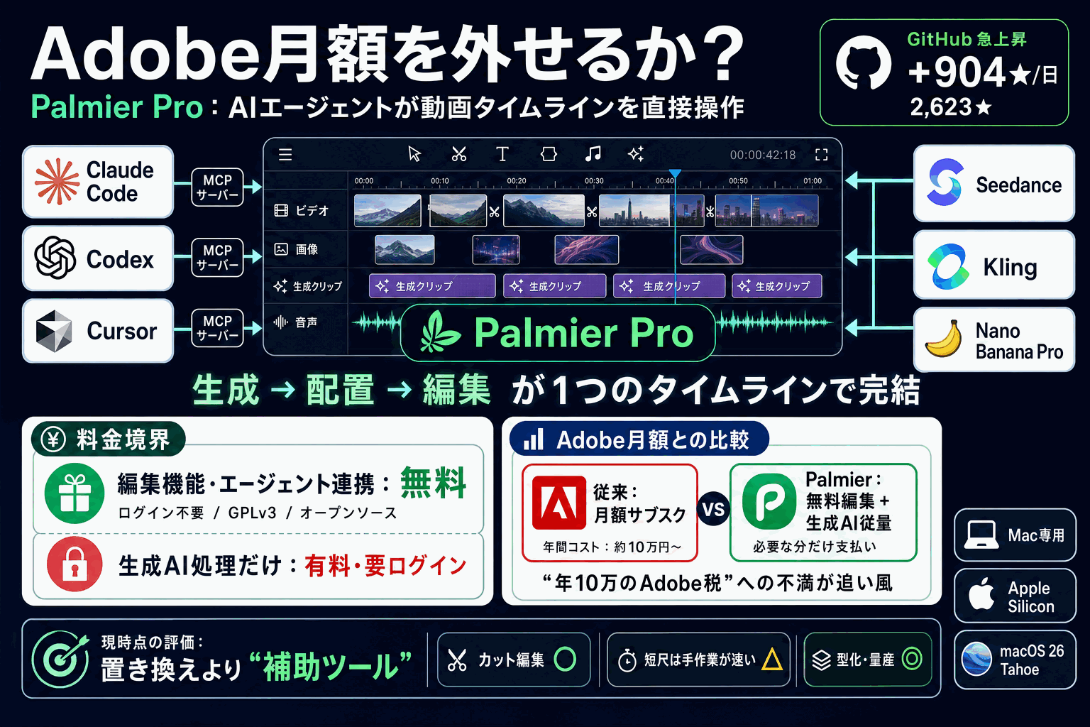 動画編集の月額を外す