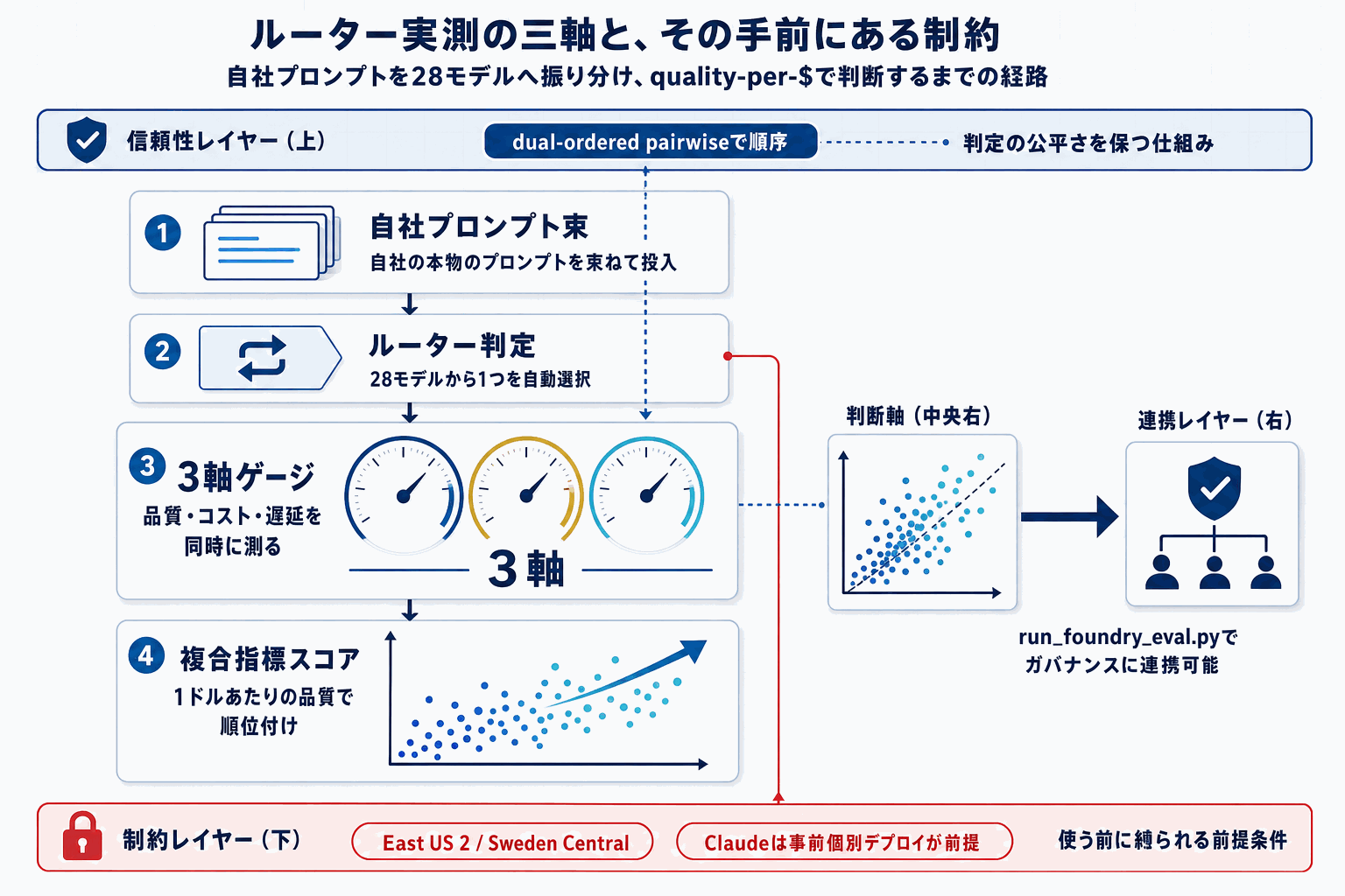 Azureモデルルーター評価ツールがOSS化｜実測必須の本文内説明図