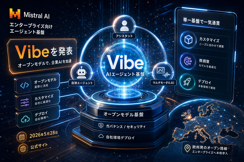 Mistral AI：Vibeを発表