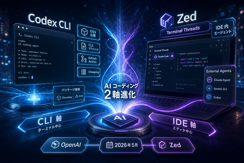 OpenAI と Zed：CLI公開とIDE統合